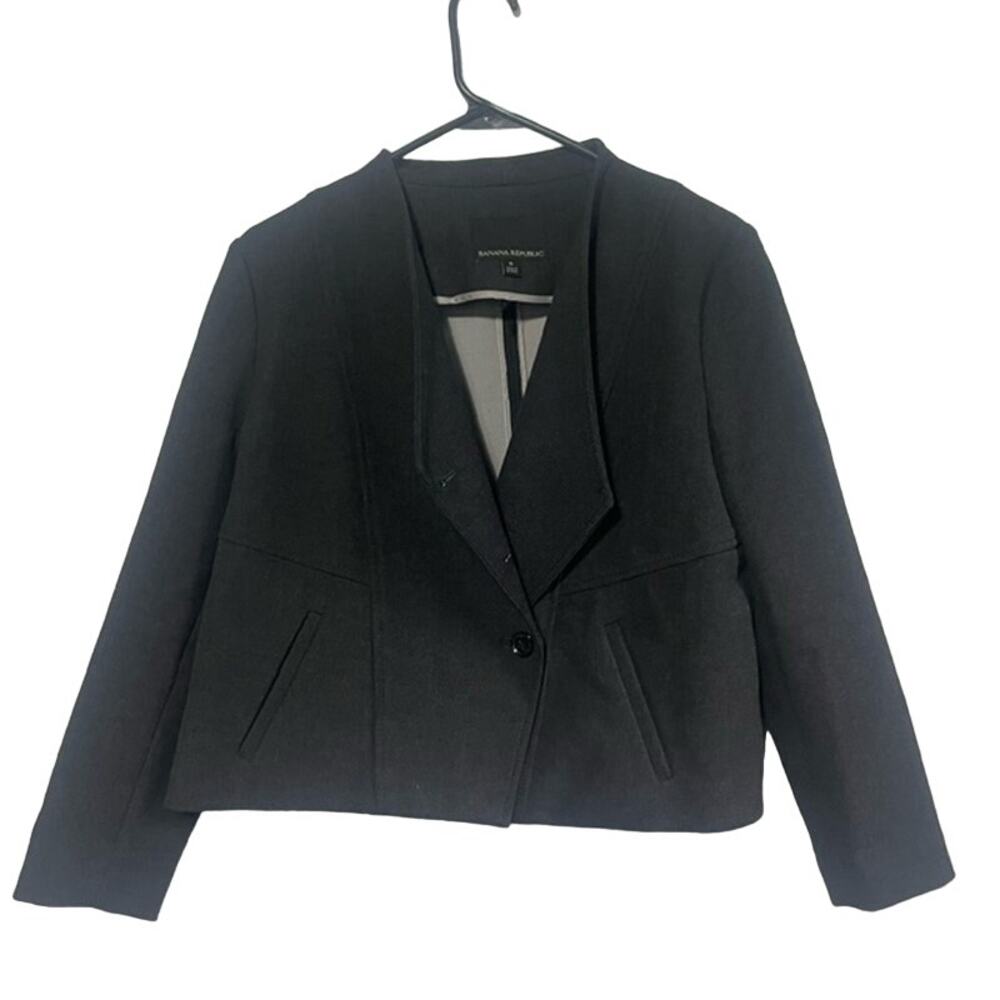 Banana Republic Cropped Blazer Grey Size 8